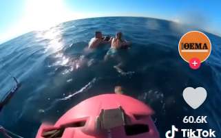 Magyarokat mentett meg egy görög sárkányszörfös - Videó