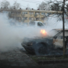 Kigyulladt egy személygépkocsi Celldömölkön