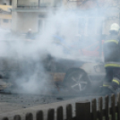 Kigyulladt egy személygépkocsi Celldömölkön