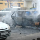 Kigyulladt egy személygépkocsi Celldömölkön