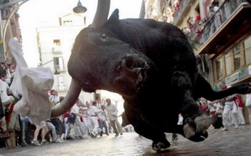 Tucatnyian sérültek meg egy utcai bikaviadalban Spanyolországban